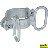 Schelle d=102 mm, 2 Riegelhalter, winklig, vz