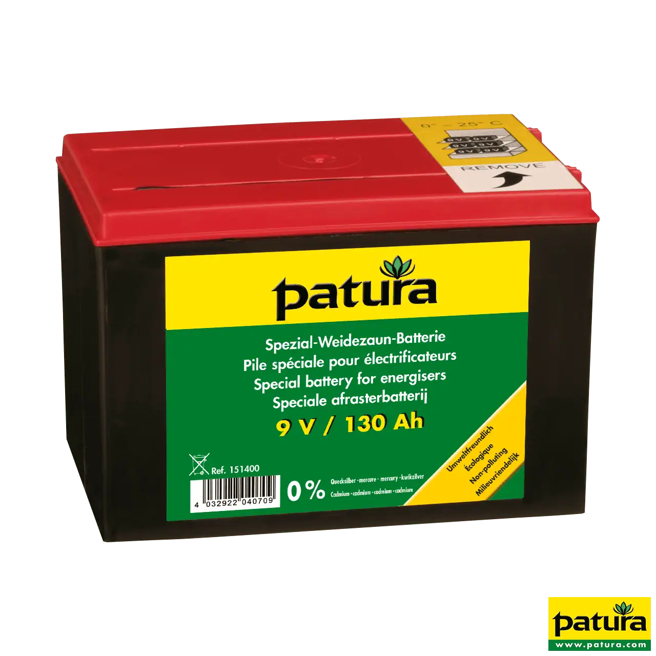Spezial-Weidezaun-Batterie 9 V / 130 Ah