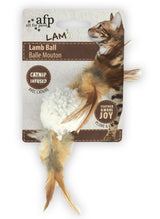 AFP Katzenball, Lambswool, Federn, Catnip, 5 x 5 x 3 cm