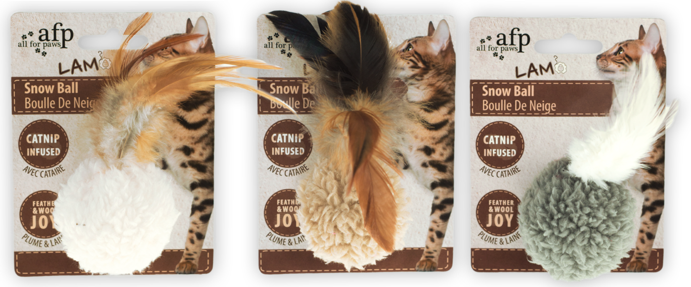 AFP Katzenspielzeug, Lambswool, mit Catnip, 5 x 5 x 3 cm