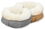 AFP Katzenbett Donut, Lambswool, Grau, 45 x 45 x 25 cm