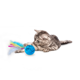 AFP Katzenspielzeug Dizzy Spinner, mit Federn, batteriebetrieben
