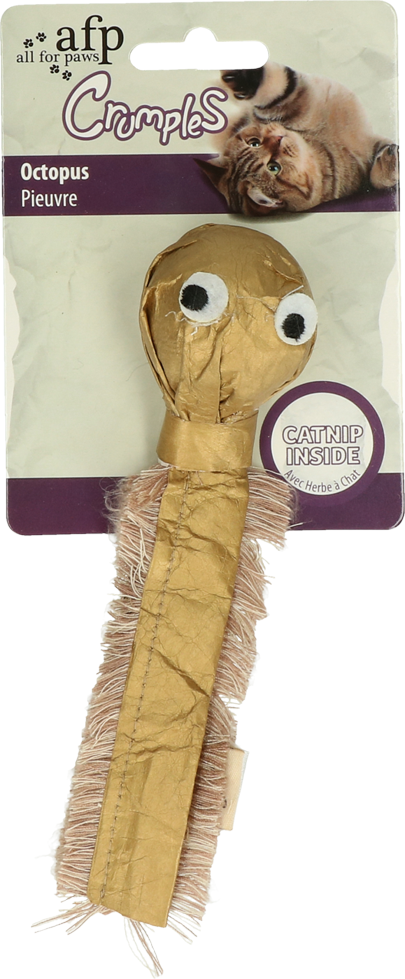 AFP Katzenspielzeug, Crumples Octopus, mit Catnip, 17 x 4 x 0,5 cm