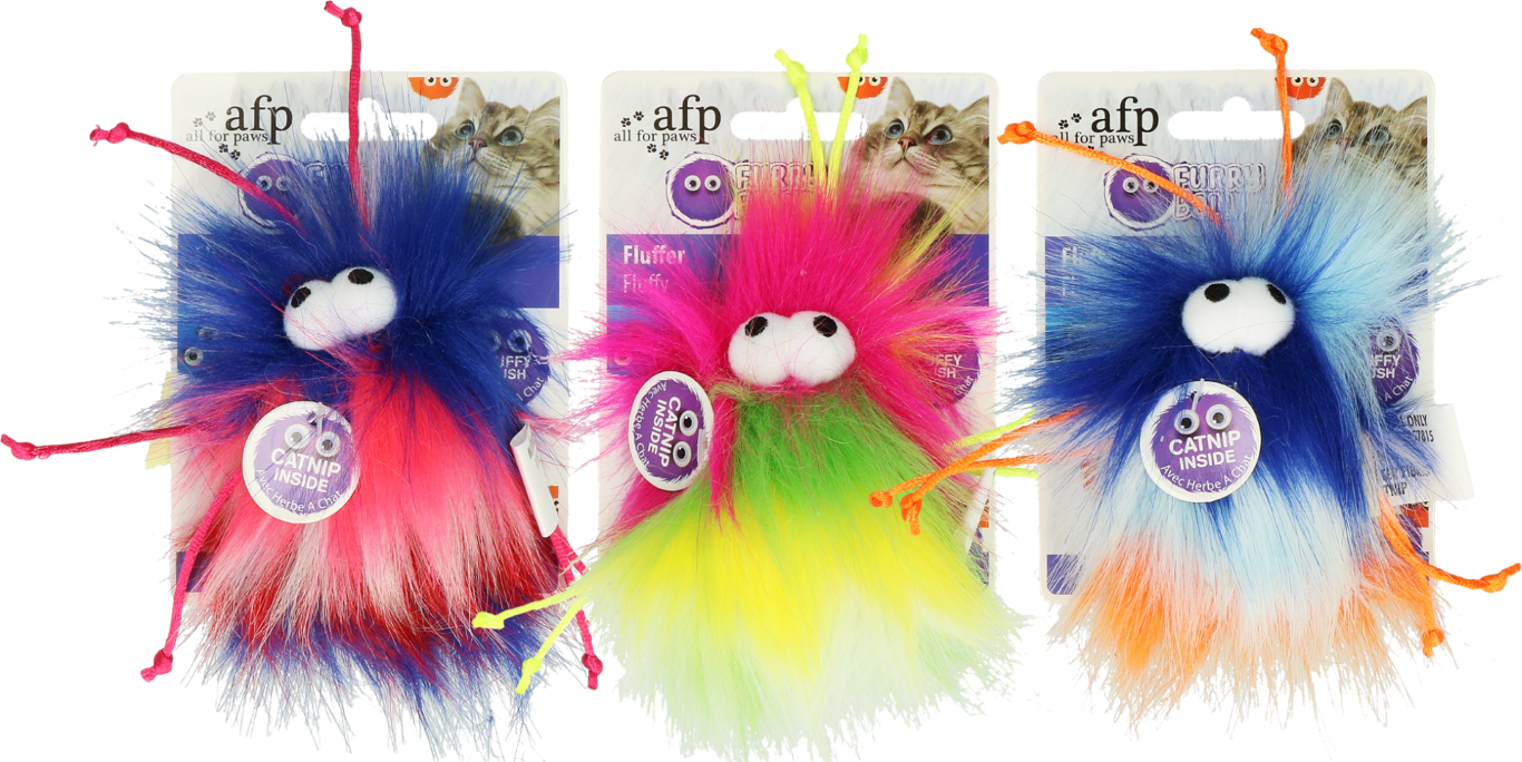 AFP Katzenspielzeug Furry Ball, rosa