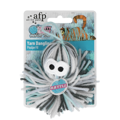 AFP Katzenspielzeug Octopus, Garn, Catnip, Glöckchen, 11,5 x 8,5 x 4,5 cm