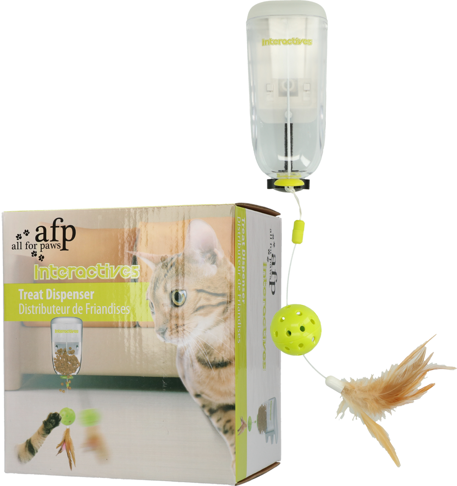 AFP Interactives Leckerli-Spender, Katzenspielzeug, 45 x 6,5 x 9,5 cm
