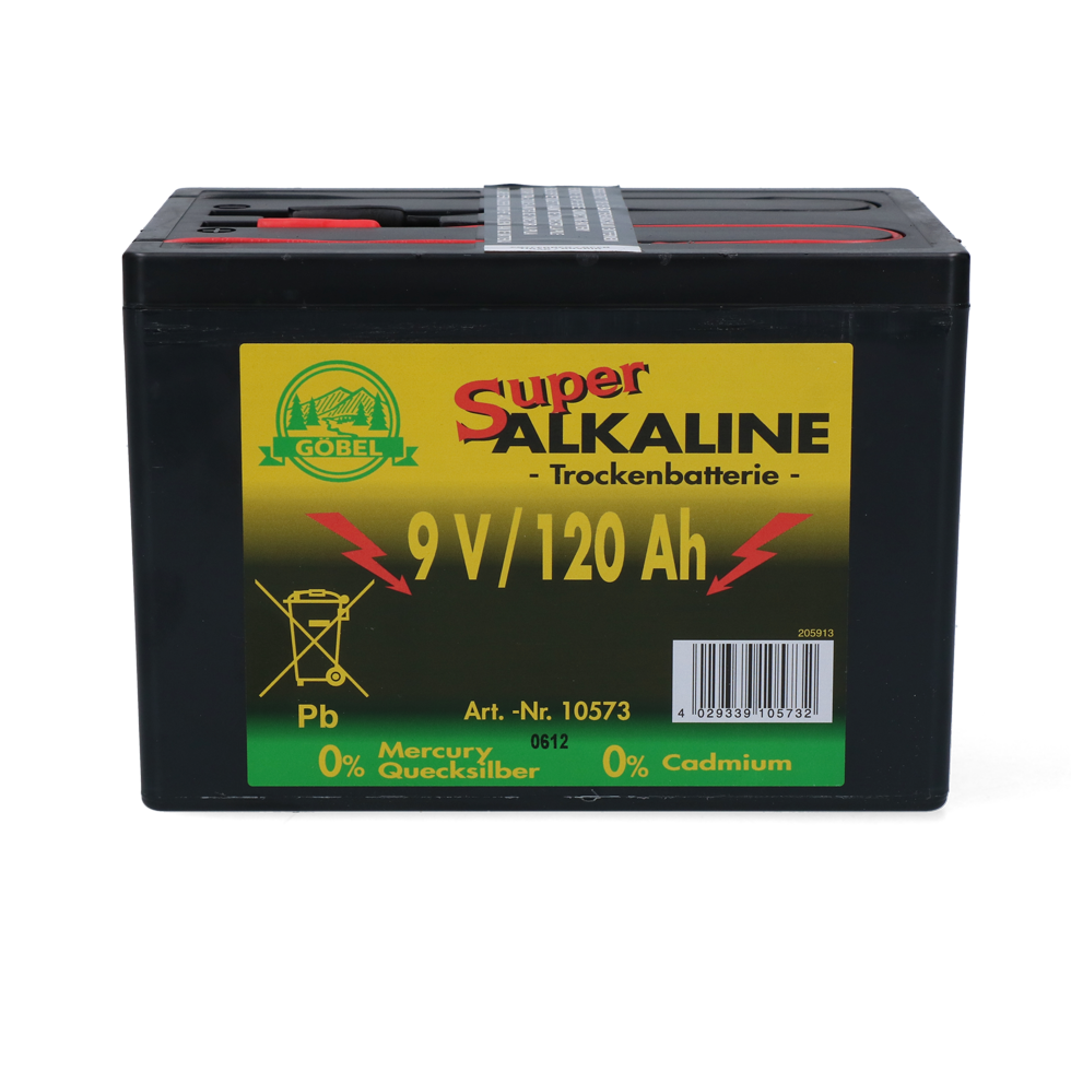 Durobat 9V Trockenbatterie, 120 Ah, Alkaline, 114 x 166 x 122 mm