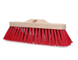 Bürsten Walter Straßenbesen, Elaston, Kunststoff rot, Holzrahmen, 30 cm, Griffloch Ø 28 mm