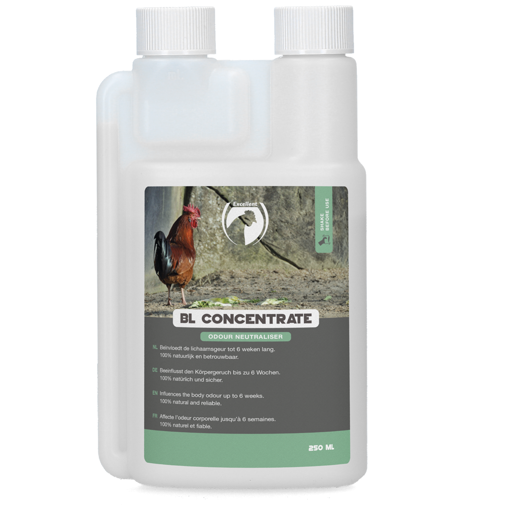 Excellent BL Konzentrat, Geruchskontrolle für Geflügel und Vögel, 250 ml