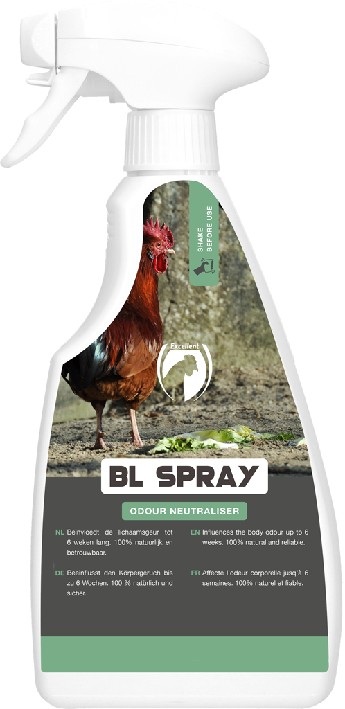 Excellent BL Spray, Geruchskontrolle für Geflügel und Vögel, natürlich, 500 ml