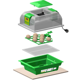 Zar Cudeyo Inkubator Natal 20, für 16 Geflügeleier, automatische Wendung, Umluft, 80 W