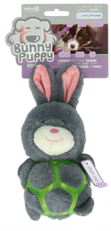 Bunny Puppy Hundekuscheltier, Plüsch, Strickstoff, TPR-Gummi, Lavendelfüllung, mit Quietscher, für Welpen und kleine Hunde