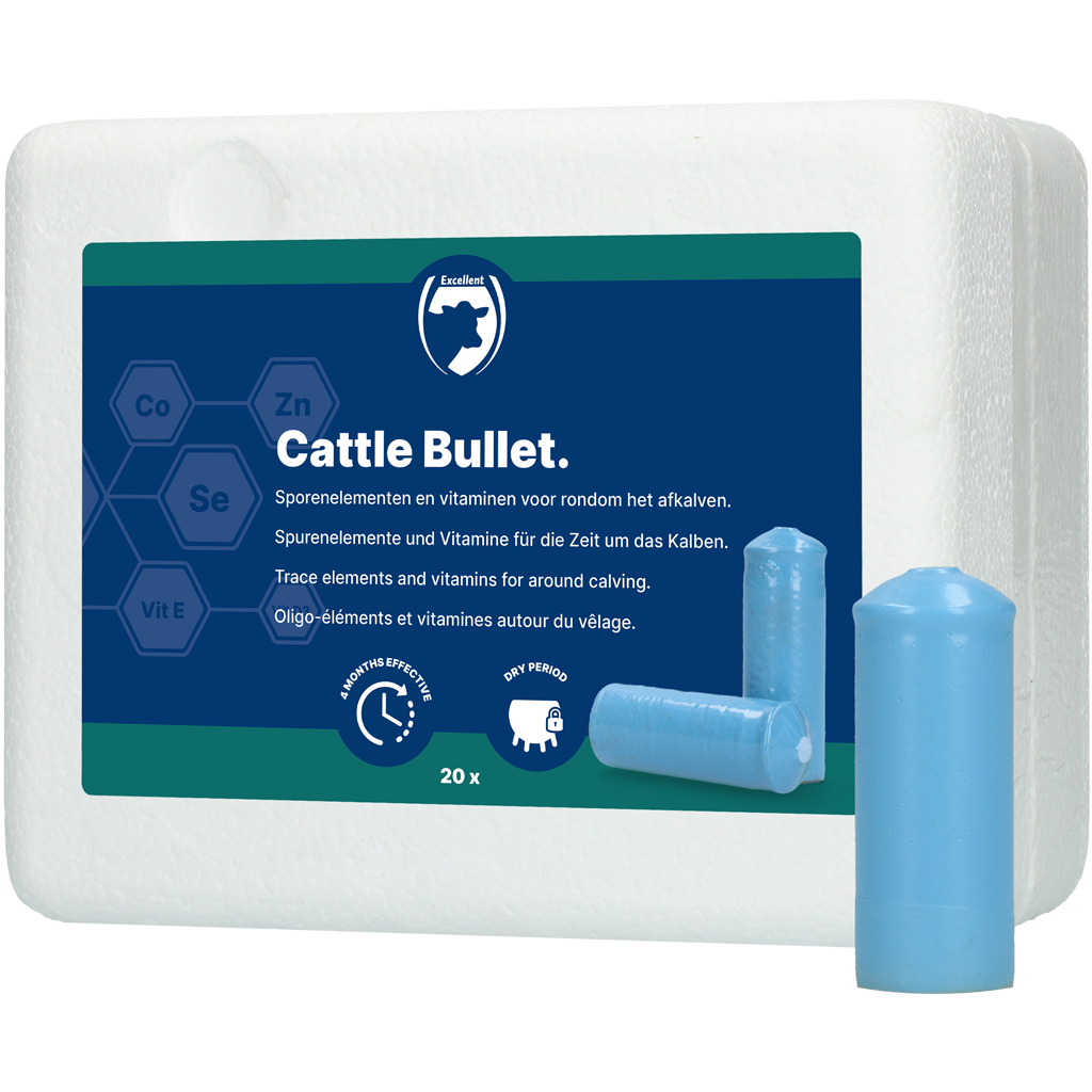 Excellent Cattle Bullet Mineralienbolus, Rinder, 4 Monate, 20 St.