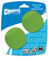 Chuckit Erratic Ball, Ø 6 cm, Gummi, 2 Stk