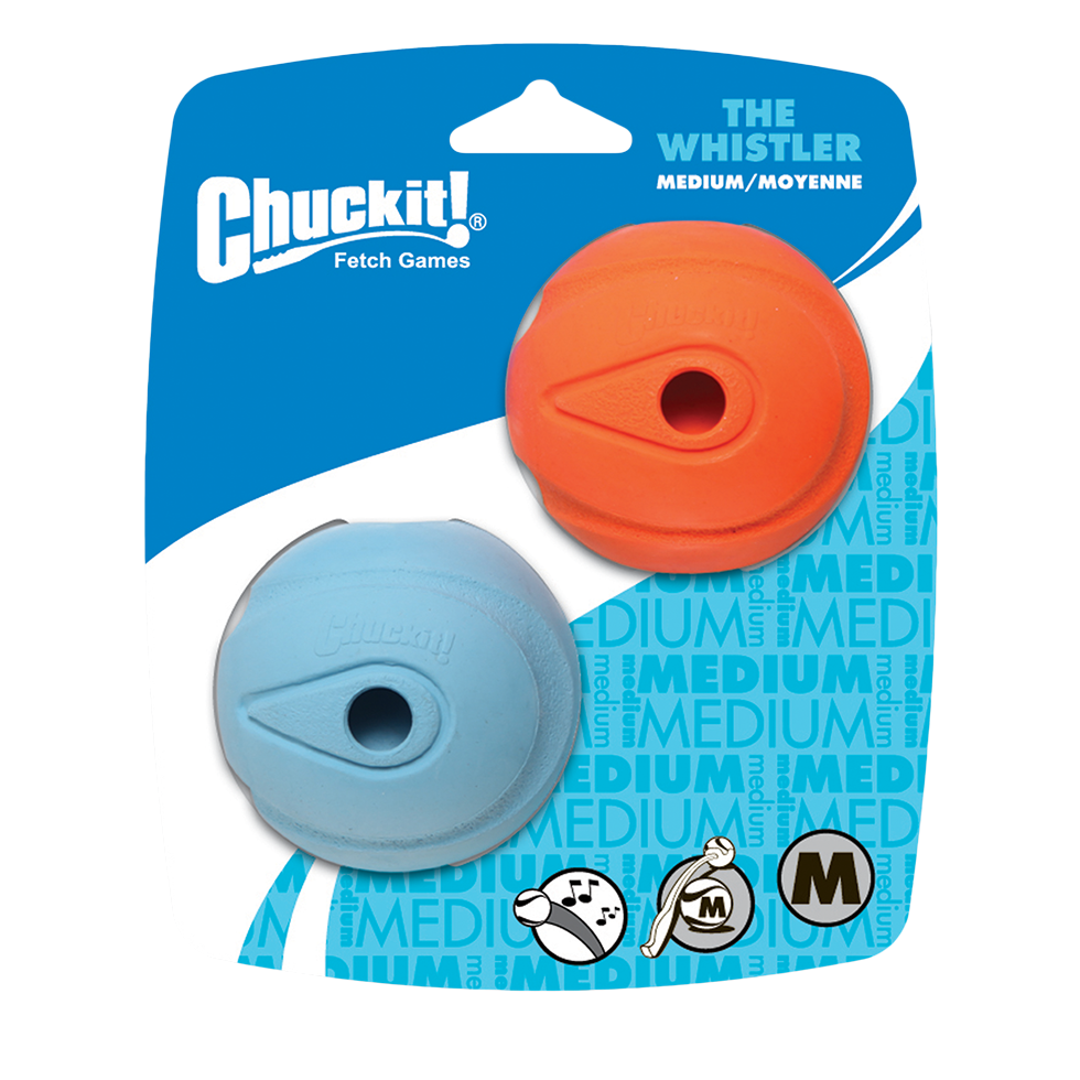 Chuckit! Hundeball The Whistler, M, Ø 6 cm, 2 Stk
