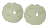 Chuckit! Air Glow Fetch Ball, M, Ø 6 cm, leuchtend, schwimmfähig, 2 Stk
