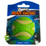 Chuckit! Hundeball, Max Glow Ultra Squeaker, Ø 6 cm