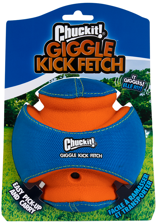 Chuckit! Kick Fetch Hundeball, Giggler, Ø 14 cm