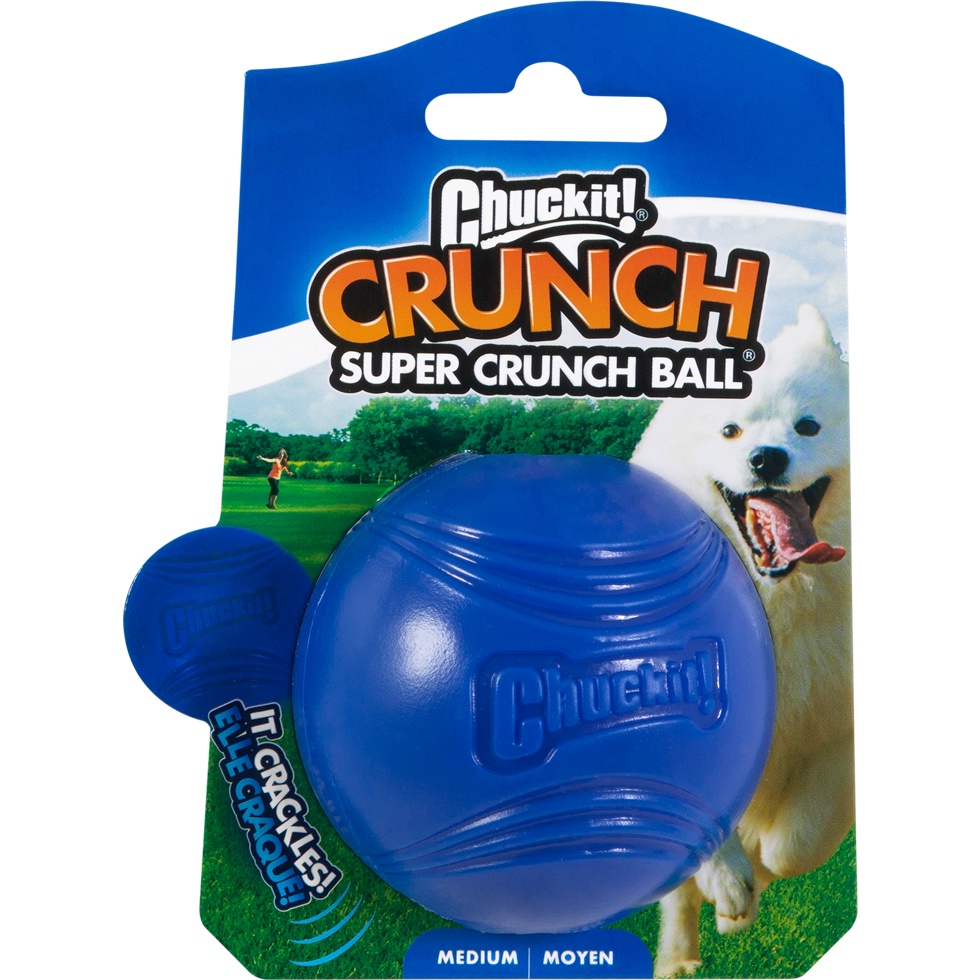 Chuckit! Hundeball, Super Crunch, TPR, Ø 6 cm, 2 Stk