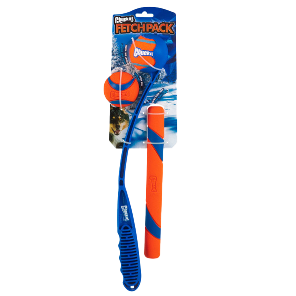 Chuckit! Apportierspielzeug Set, Trägerrakete mittel, Tennisball, Ultraball, Fetch-Stick