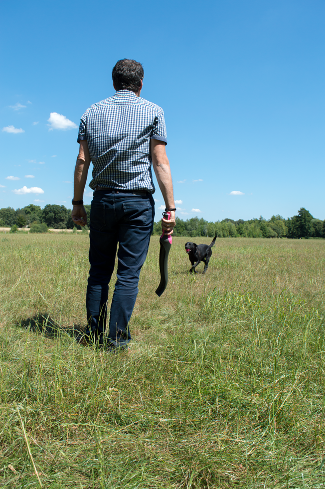 Dog Comets Ball Launcher, Länge 58 cm, für Bälle bis Ø 6 cm, rosa