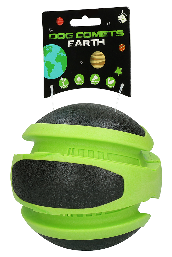 Dog Comets Hundeball, grün, Ø 14 cm