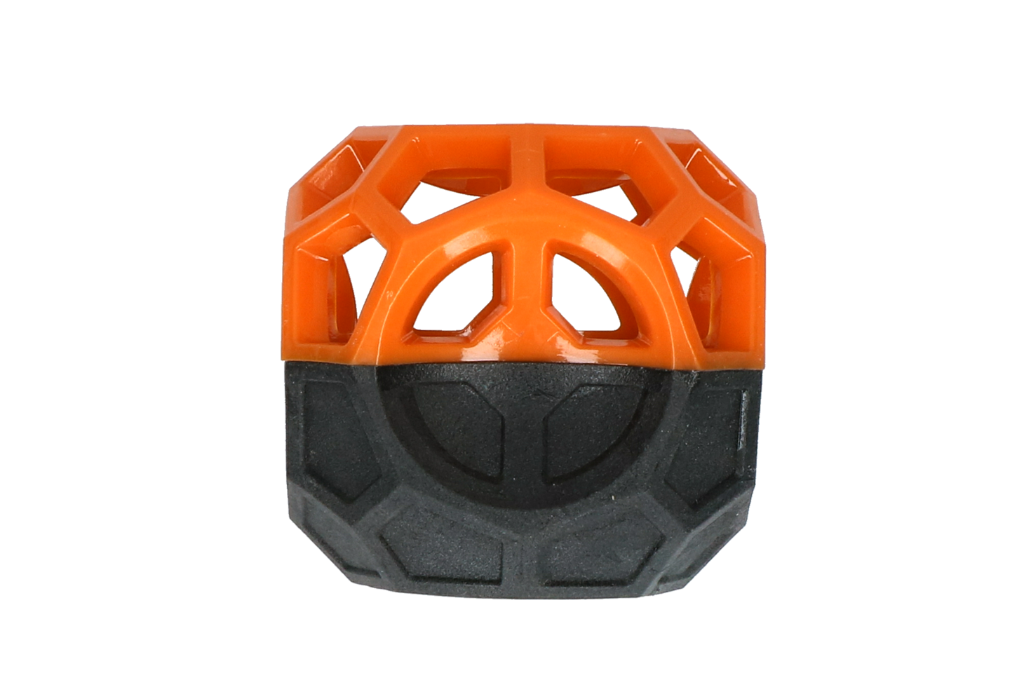 Dog Comets Leckerkubus für Hunde, Gummi, mit Quietscher, orange