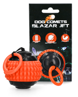 Dog Comets Hundespielball, TPR-Band, orange