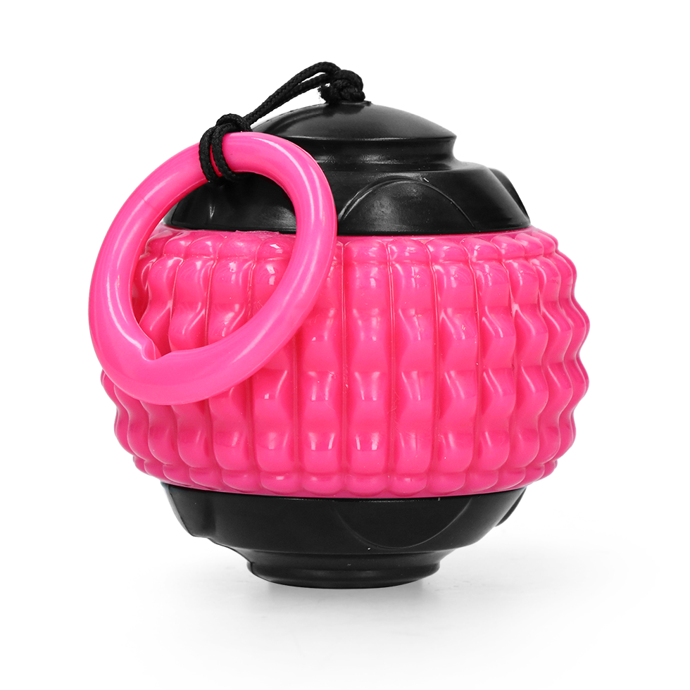 Dog Comets Hundespielball Blazar Jet, Gummi, mit Schnur, rosa