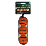 Dog Comets Tennisball mit Quietscher, M, Ø 6 cm, orange, 3 Stk
