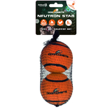 Dog Comets Tennisball mit Quietscher, L, Ø 7,5 cm, orange, 2 Stk