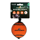 Dog Comets Tennisball, Starlight, L, Ø 7,5 cm, Orange
