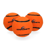 Dog Comets Tennisball, Starlight, M, Ø 6 cm, orange, 3 Stk