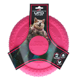 Dog Comets Hunde Frisbee, TPR-Schaumgummi, schwimmfähig, rosa, Ø 24 cm