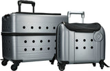 Compaws Haustier Trolley London, 40 x 25 x 31 cm, Grau