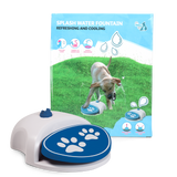 CoolPets Hundetrinkbrunnen, Pedal, Spritzdüsen, Gartenschlauch-Anschluss