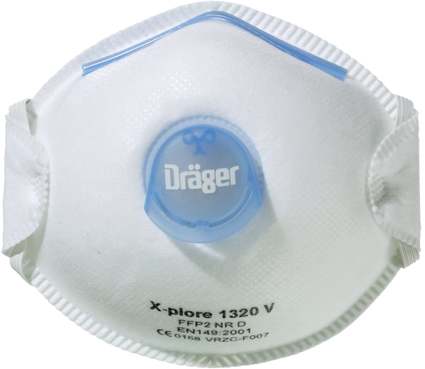 Dräger X-plore 1320 FFP2 V Atemschutzmaske, Ventil, 10 Stk