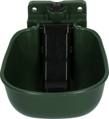 Tränkebecken Kunststoff, mit Zunge, grün, für Rinder und Pferde