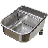 Tränkebecken Edelstahl, Schwimmerventil, 5 l, für Rinder, Pferde, Schafe, Ziegen, Zar Cudeyo