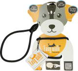 Easy Walk Hundegeschirr mit Leine, Mini, Schwarz, 210 cm