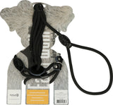 Easy Walk Hundegeschirr mit Leine, Mini, Schwarz, 210 cm
