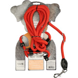 Easy Walk Hundegeschirr mit Leine, rot, Regular, 345 cm