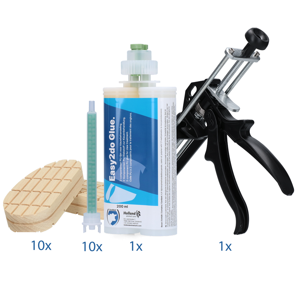 Excellent Easy2do Klauen-Klebstoff, 2-Komponenten PU, 200 ml, 10 Anwendungen
