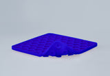 Eat Slow Live Longer Schleckmatte, Honeycomb, Silikon, blau