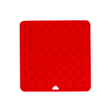 Eat Slow Live Longer Leckmatte, Kreuzmuster, Silikon  19 x 19 cm