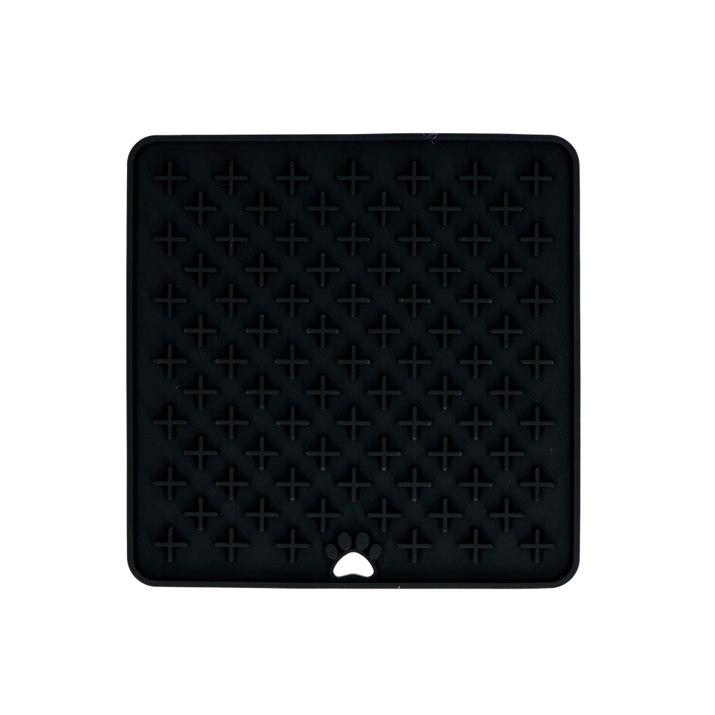 Eat Slow Live Longer Leckmatte, Kreuzmuster, Silikon  19 x 19 cm