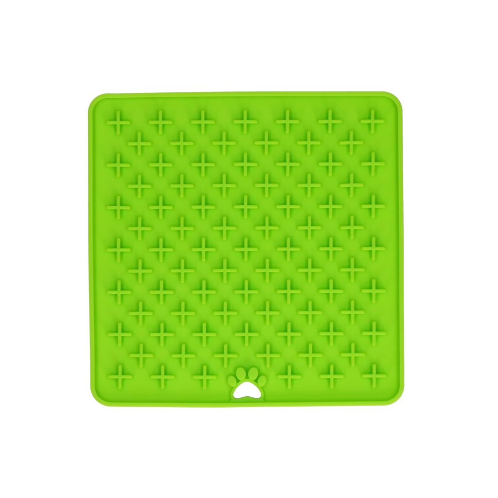 Eat Slow Live Longer Leckmatte, Kreuzmuster, Silikon  19 x 19 cm