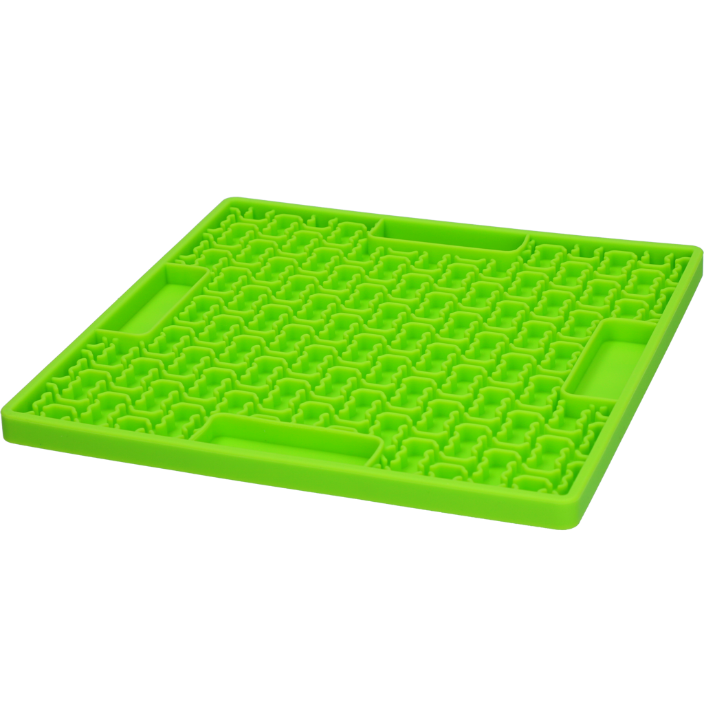 Eat Slow Live Longer Leckmatte Knochenmuster Silikon – Futter- und Beschäftigungsmatte