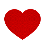 Eat Slow Live Longer Lovely Heart - Leckmatten Herz aus Silikon