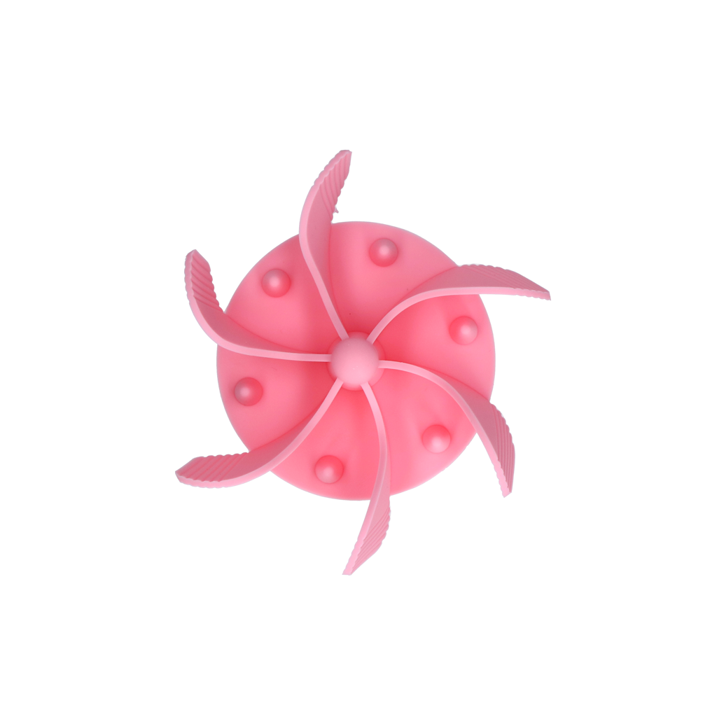 Eat Slow Live Longer Antischlingeinsatz, Silikon, rosa, Ø 11 cm